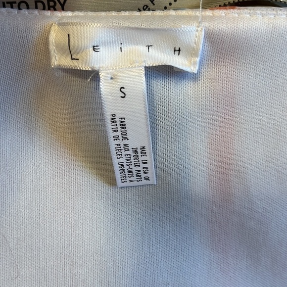 LEITH Red White and Blue Striped Romper Women’s size Small - Picture 7 of 8